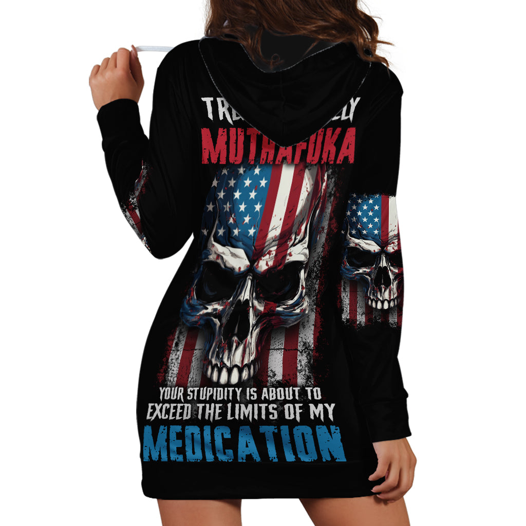 Tread Carefully Muthafuka Hoodie Dress - Wonder Print Shop