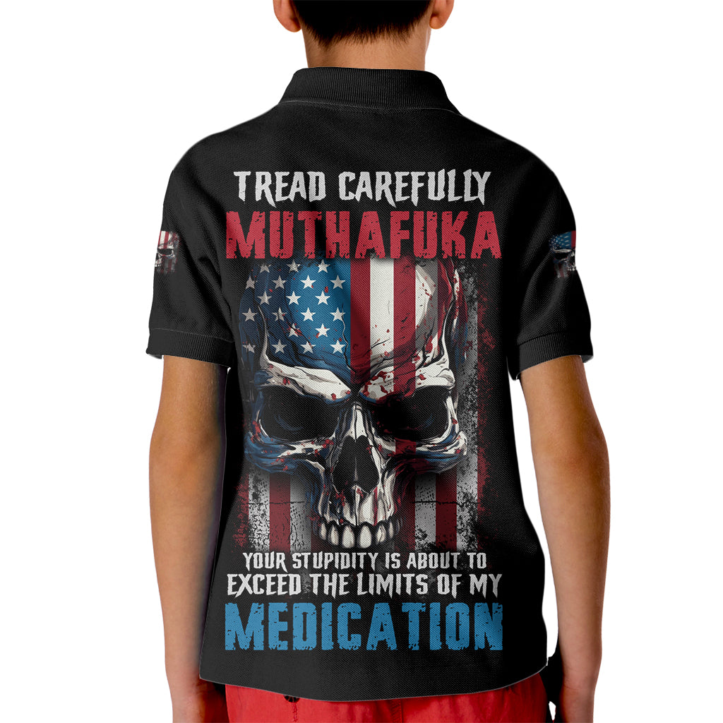 Tread Carefully Muthafuka Kid Polo Shirt - Wonder Print Shop