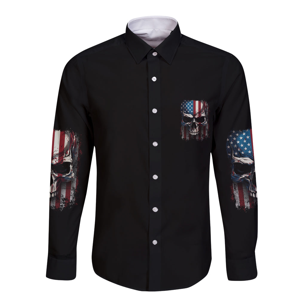 Tread Carefully Muthafuka Long Sleeve Button Shirt - Wonder Print Shop