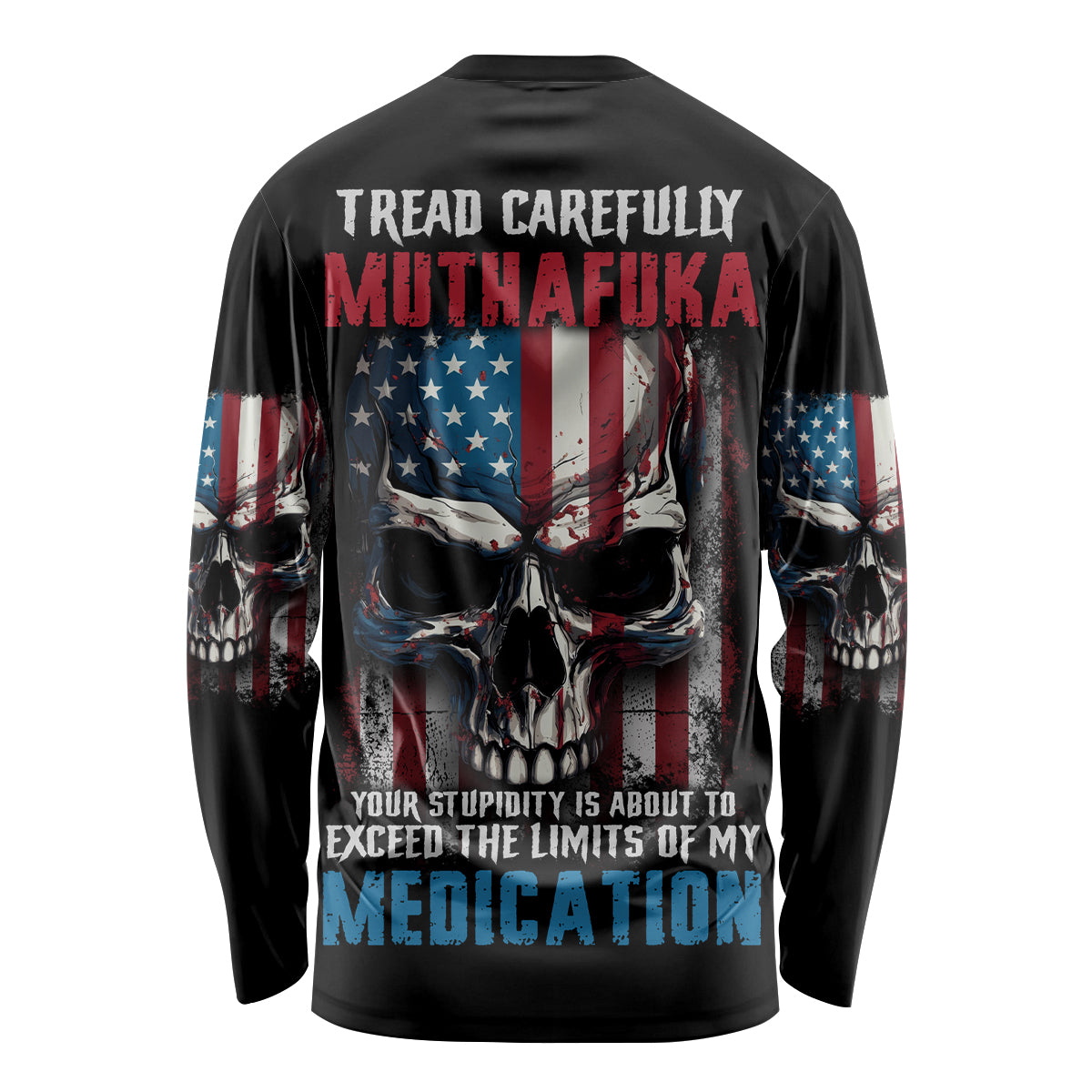 Tread Carefully Muthafuka Long Sleeve Shirt - Wonder Print Shop