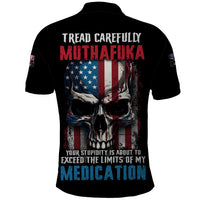 Tread Carefully Muthafuka Polo Shirt - Wonder Print Shop
