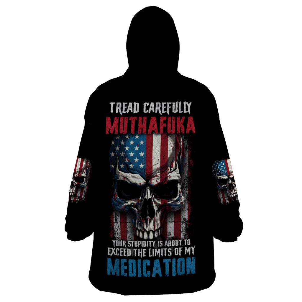 Tread Carefully Muthafuka Wearable Blanket Hoodie - Wonder Print Shop