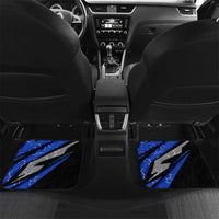 Personalized Extreme Motocross Car Mats with Blue Rider – Dirt Bike Racing Design - Wonder Print Shop