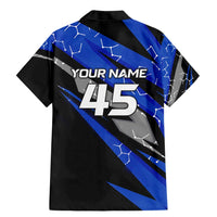 Personalized Extreme Motocross Family Matching Mermaid Dress and Hawaiian Shirt with Blue Rider – Dirt Bike Racing Design - Wonder Print Shop