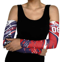 Personalized Patriotic Motocross Arm Sleeves with USA Flag Colors – Dirt Bike Racing Design - Wonder Print Shop