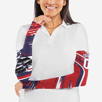 Personalized Patriotic Motocross Arm Sleeves with USA Flag Colors – Dirt Bike Racing Design - Wonder Print Shop