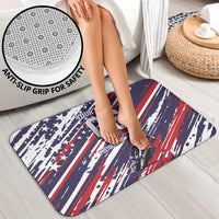 Personalized Patriotic Motocross Bathroom Set with USA Flag Colors – Dirt Bike Racing Design - Wonder Print Shop