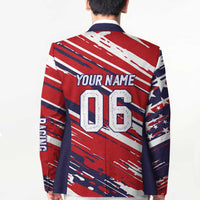 Personalized Patriotic Motocross Blazer with USA Flag Colors – Dirt Bike Racing Design - Wonder Print Shop