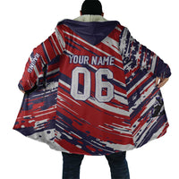 Personalized Patriotic Motocross Cloak with USA Flag Colors – Dirt Bike Racing Design - Wonder Print Shop