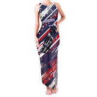 Personalized Patriotic Motocross Family Matching Tank Maxi Dress and Hawaiian Shirt with USA Flag Colors – Dirt Bike Racing Design - Wonder Print Shop