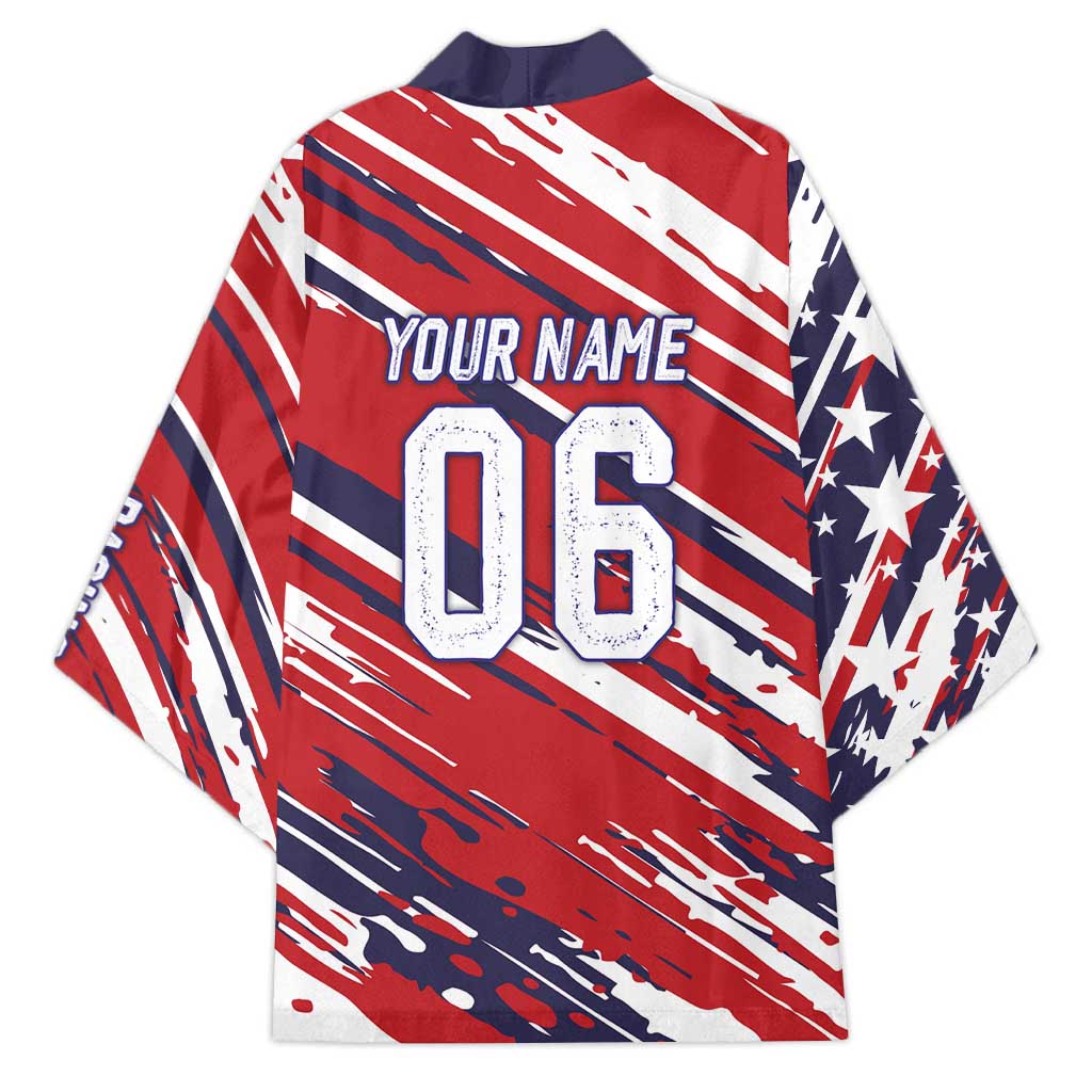 Personalized Patriotic Motocross Kimono with USA Flag Colors – Dirt Bike Racing Design - Wonder Print Shop