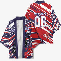 Personalized Patriotic Motocross Kimono with USA Flag Colors – Dirt Bike Racing Design - Wonder Print Shop