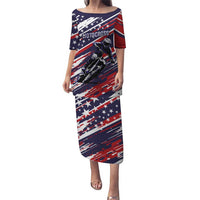 Personalized Patriotic Motocross Puletasi with USA Flag Colors – Dirt Bike Racing Design - Wonder Print Shop