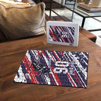 Personalized Patriotic Motocross Puzzle with USA Flag Colors – Dirt Bike Racing Design - Wonder Print Shop