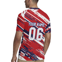 Personalized Patriotic Motocross Rugby Jersey with USA Flag Colors – Dirt Bike Racing Design - Wonder Print Shop