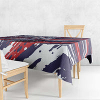Personalized Patriotic Motocross Tablecloth with USA Flag Colors – Dirt Bike Racing Design - Wonder Print Shop