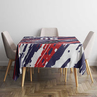 Personalized Patriotic Motocross Tablecloth with USA Flag Colors – Dirt Bike Racing Design - Wonder Print Shop