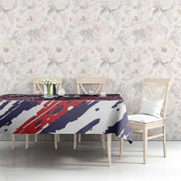 Personalized Patriotic Motocross Tablecloth with USA Flag Colors – Dirt Bike Racing Design - Wonder Print Shop