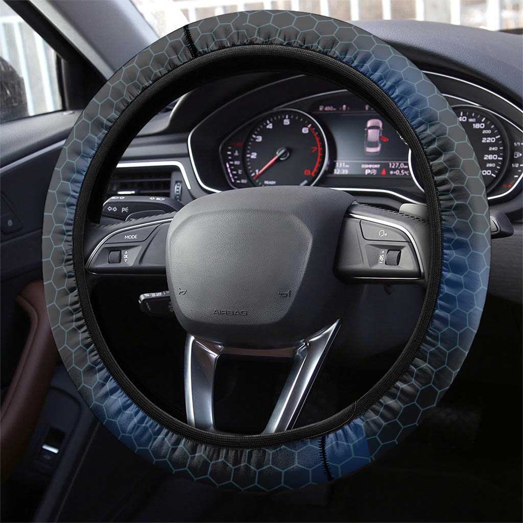 Bass Fishing Steering Wheel Cover with Jumping Fish – Green and Black Angler Design - Wonder Print Shop