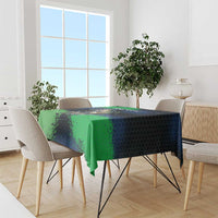 Personalized Bass Fishing Tablecloth with Jumping Fish – Green and Black Angler Design - Wonder Print Shop
