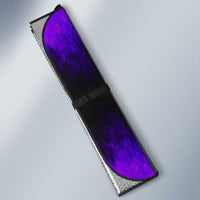 Personalized Patriotic Eagle Bowling Auto Sun Shade with Purple Flames USA Flag Wings Design - Wonder Print Shop