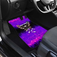 Personalized Patriotic Eagle Bowling Car Mats with Purple Flames USA Flag Wings Design - Wonder Print Shop