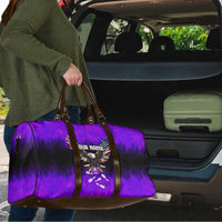 Personalized Patriotic Eagle Bowling Travel Bag with Purple Flames USA Flag Wings Design - Wonder Print Shop
