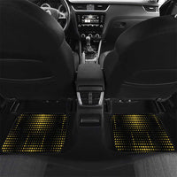 Personalized Blue and Yellow Bowling Car Mats with Striking Pins Retro Dot Pattern Design - Wonder Print Shop