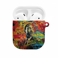 Martin Luther King Jr AirPods Case Colorful Street Art Portrait Black History Graffiti Style - Wonder Print Shop