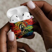 Martin Luther King Jr AirPods Case Colorful Street Art Portrait Black History Graffiti Style - Wonder Print Shop