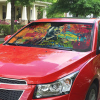 Martin Luther King Jr Auto Sun Shade Colorful Street Art Portrait Black History Graffiti Style - Wonder Print Shop