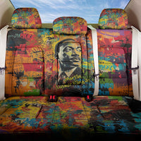 Martin Luther King Jr Back Car Seat Cover Colorful Street Art Portrait Black History Graffiti Style - Wonder Print Shop