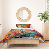 Martin Luther King Jr Bedding Set Colorful Street Art Portrait Black History Graffiti Style - Wonder Print Shop