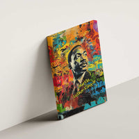 Martin Luther King Jr Canvas Wall Art Colorful Street Art Portrait Black History Graffiti Style - Wonder Print Shop