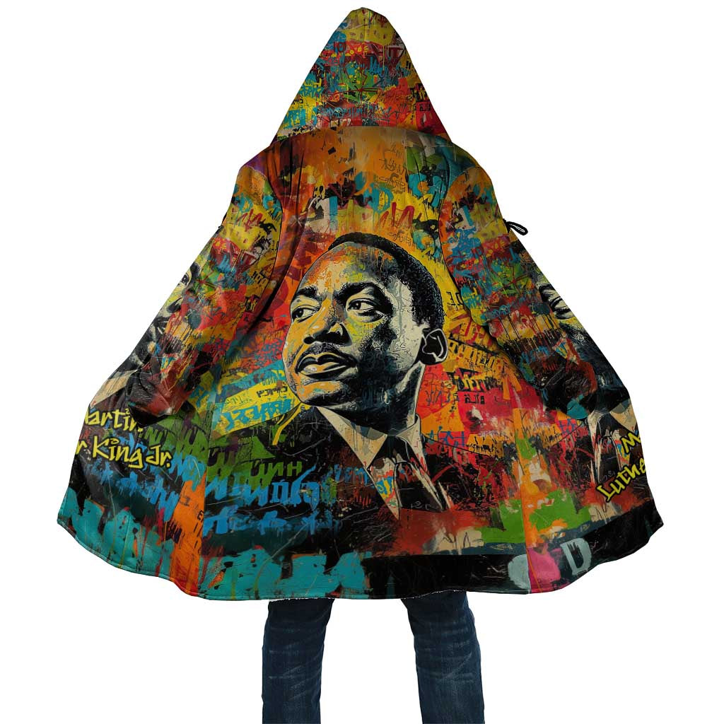 Martin Luther King Jr Cloak Colorful Street Art Portrait Black History Graffiti Style - Wonder Print Shop