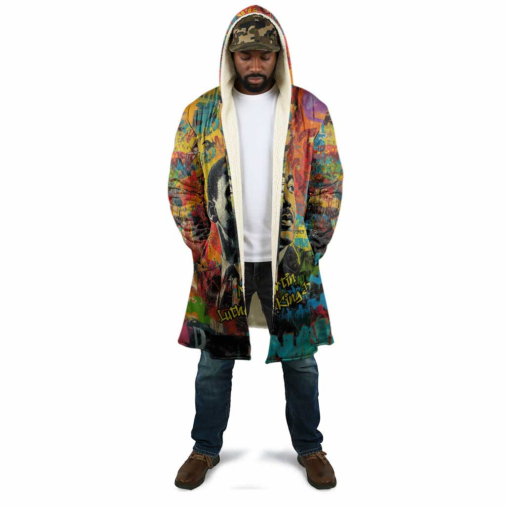 Martin Luther King Jr Cloak Colorful Street Art Portrait Black History Graffiti Style - Wonder Print Shop