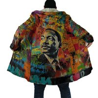 Martin Luther King Jr Cloak Colorful Street Art Portrait Black History Graffiti Style - Wonder Print Shop