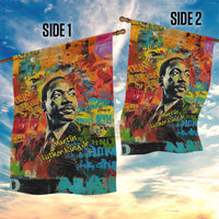 Martin Luther King Jr Garden Flag Colorful Street Art Portrait Black History Graffiti Style - Wonder Print Shop
