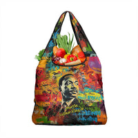 Martin Luther King Jr Grocery Bag Colorful Street Art Portrait Black History Graffiti Style - Wonder Print Shop
