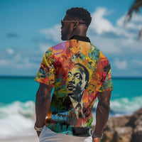 Martin Luther King Jr Hawaiian Shirt Colorful Street Art Portrait Black History Graffiti Style TS04