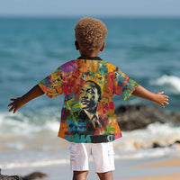 Martin Luther King Jr Kid Hawaiian Shirt Colorful Street Art Portrait Black History Graffiti Style TS04
