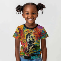 Martin Luther King Jr Kid T shirt Colorful Street Art Portrait Black History Graffiti Style TS04