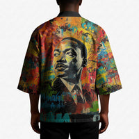 Martin Luther King Jr Kimono Colorful Street Art Portrait Black History Graffiti Style - Wonder Print Shop