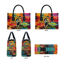 Martin Luther King Jr Leather Bag Colorful Street Art Portrait Black History Graffiti Style - Wonder Print Shop