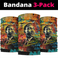 Martin Luther King Jr Neck Gaiter Colorful Street Art Portrait Black History Graffiti Style - Wonder Print Shop