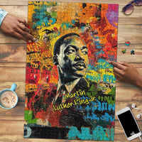 Martin Luther King Jr Puzzle Colorful Street Art Portrait Black History Graffiti Style - Wonder Print Shop