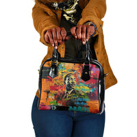 Martin Luther King Jr Shoulder Handbag Colorful Street Art Portrait Black History Graffiti Style - Wonder Print Shop