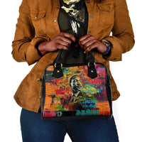 Martin Luther King Jr Shoulder Handbag Colorful Street Art Portrait Black History Graffiti Style - Wonder Print Shop