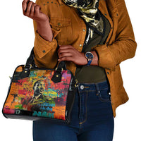 Martin Luther King Jr Shoulder Handbag Colorful Street Art Portrait Black History Graffiti Style - Wonder Print Shop
