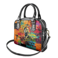 Martin Luther King Jr Shoulder Handbag Colorful Street Art Portrait Black History Graffiti Style - Wonder Print Shop